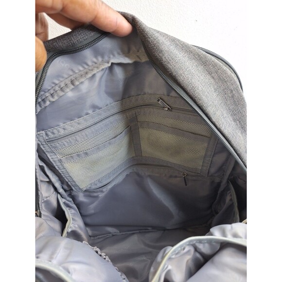 BabbleRoo Waterproof Diaper Bag Backpack Baby Essentials Travel Tote Bag Gray - Picture 11 of 12